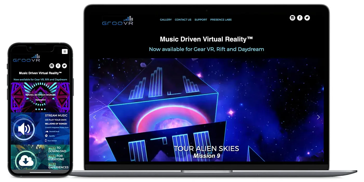 VR Company Responsive Website cover image